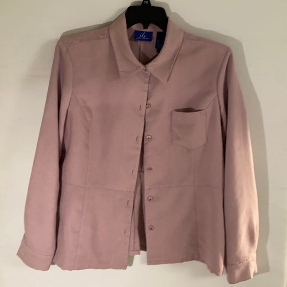 Ultra suede jacket/blouse by JH Collectibles